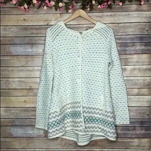 Button Sweater with Hood